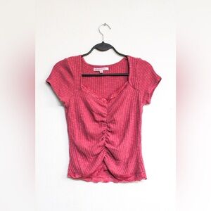 Pink Ruched Top